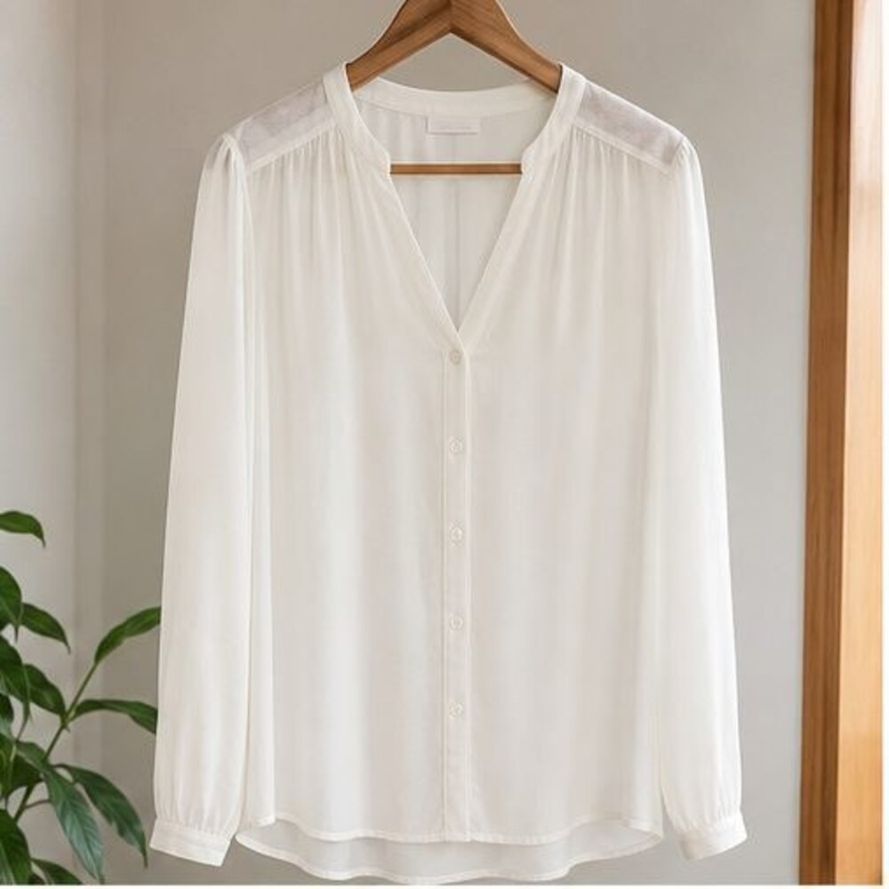Ivory Lace Trim Top